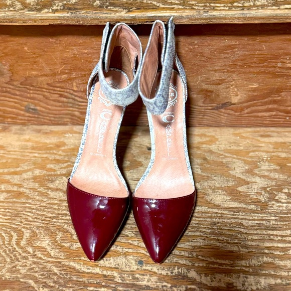 Burgundy/snake platform from Jeffery Campbell. Size 7. - Picture 3 of 6